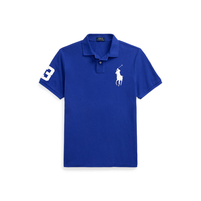 Polo Ralph Lauren Custom Slim Fit Big Pony Mesh Polo Shirt image number 2